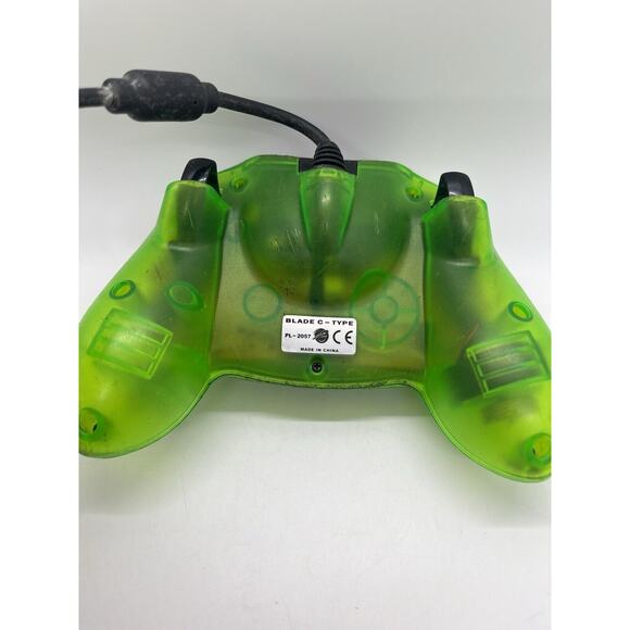 Pelican Clear Translucent Green Wired Controller Original OG Xbox Blade C Type - Picture 3 of 5